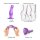 Strap-On-Me Dildo Plug Curvy Metallic Purple M