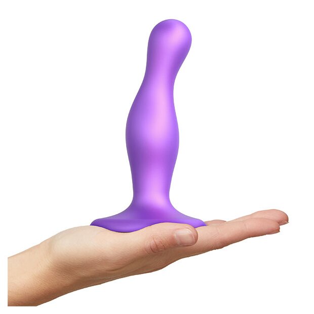 Strap-On-Me Dildo Plug Curvy Metallic Purple L Strap-On Lila