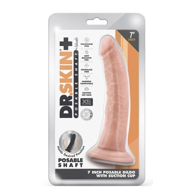Blush Dr. Skin Plus Posable Dildo Realistisch Beige 19 cm