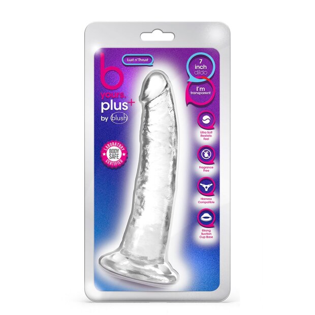 B Yours Plus Lust N’ Thrust Clear - 19 cm