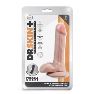 Dr. Skin Plus 6 Inch Posable Dildo With Balls Vanilla -...