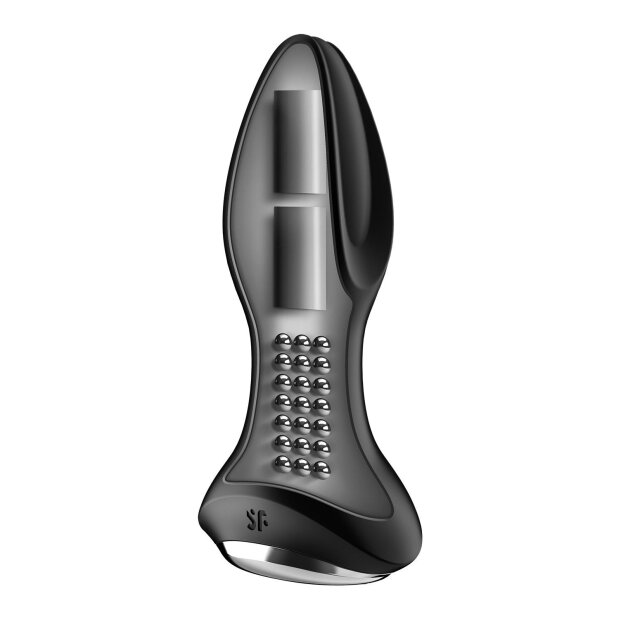 Satisfyer Rotator Plug 2+ Black - 3,6 cm