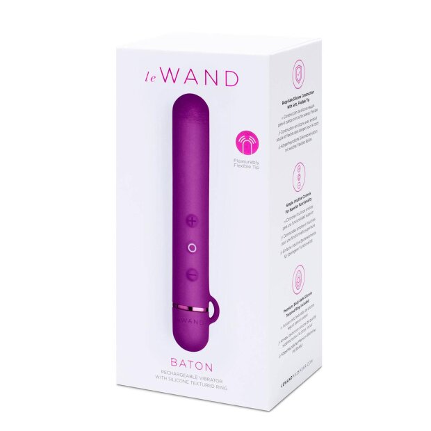 Le Wand Baton Cherry Vibrator Lila 11,9 cm ⌀ 1,8 cm