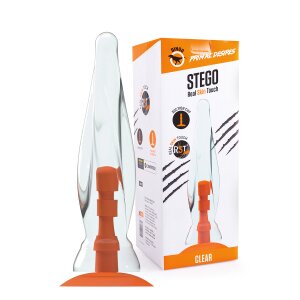 Dinoo Primal Stego Spezialdildo Transparent 33 cm ⌀ 8 cm