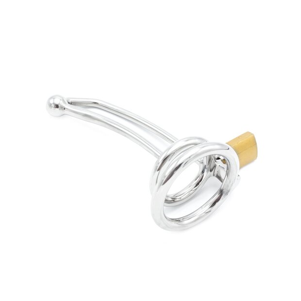 Penis Lock with Hollow Curved Penis Stick