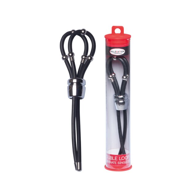 Malesation Double Loop Granate Single Chrome Penisschlaufe Silber