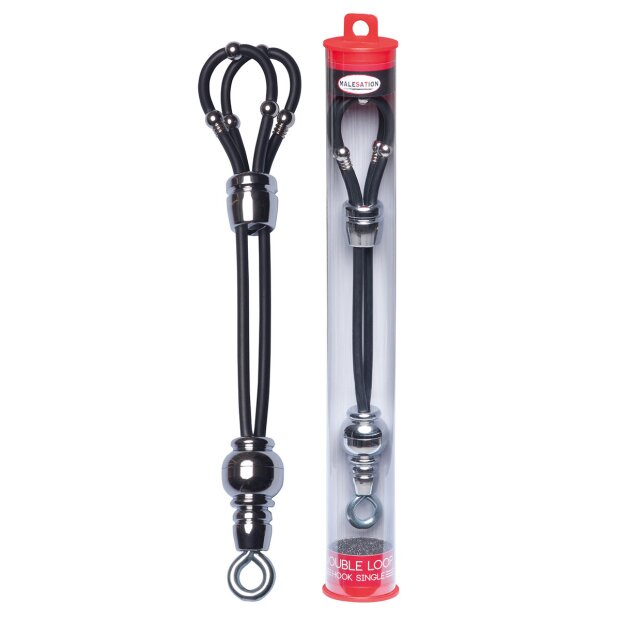Malesation Double Loop Hook Single Chrome Penisschlaufe Silber