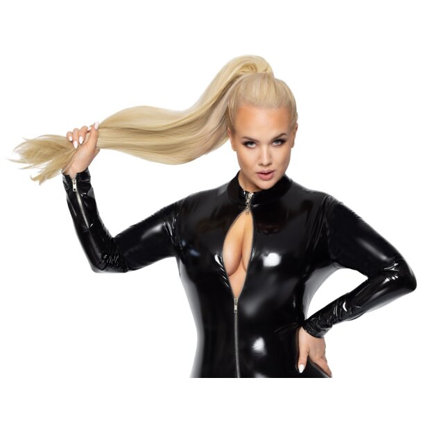 Noir PVC Jumpsuit 4XL