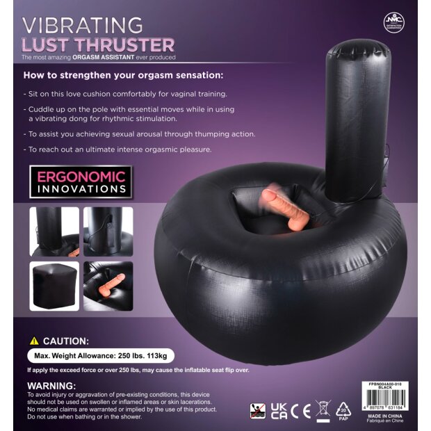 NMC Vibrating Lust Thruster Sexmöbel Schwarz