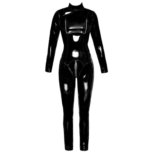 Vinyl Jumpsuit Black S