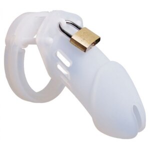 CB-6000 Silicone Male Chastity Cage White