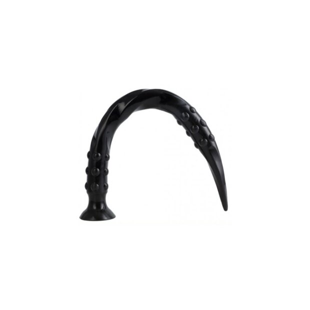 Dildo Pointed Twist M 50 x 4 cm Black