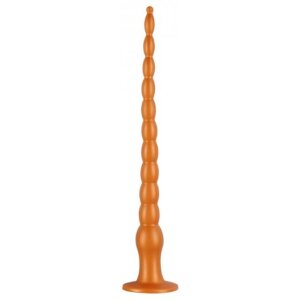 TheAssGasm Long Dildo Multi Beads Spezialdildo Orange 50...