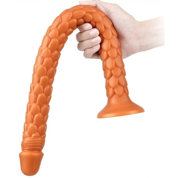 TheAssGasm Flippy Soft Analdildo Orange 47 cm ⌀ 3,5 cm