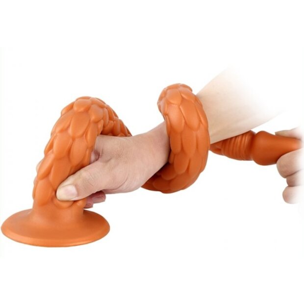 TheAssGasm Flippy Soft Analdildo Orange 47 cm ⌀ 3,5 cm