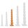 TheAssGasm Plug long Chap Beads Large Analplug Orange ⌀ 5,5 cm