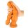 TheAssGasm Plug long Chap Beads Large Analplug Orange ⌀ 5,5 cm