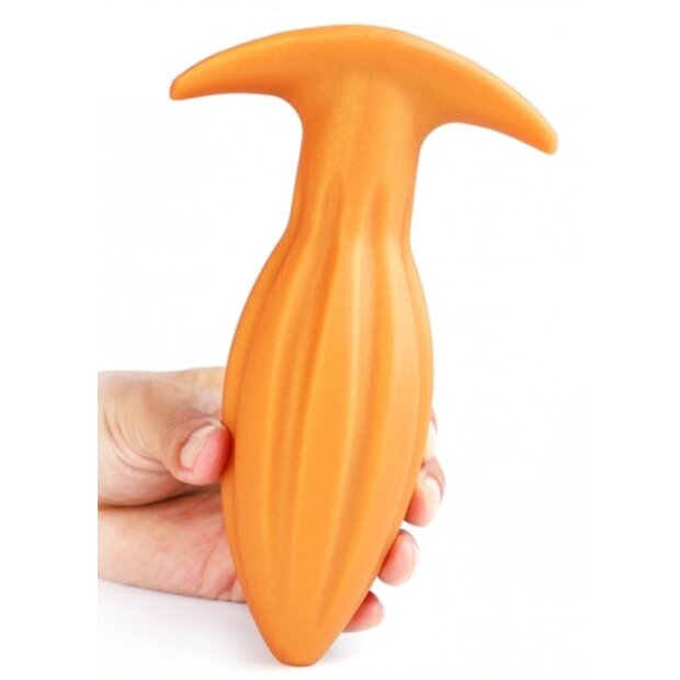 TheAssGasm Magnus XXL Analplug Orange ⌀ 8 cm