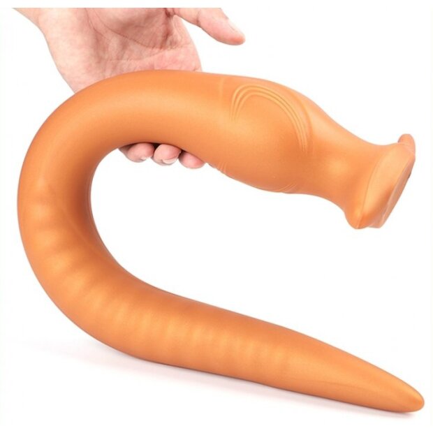 TheAssGasm Long Eel Plug Analplug Orange ⌀ 2,8 cm