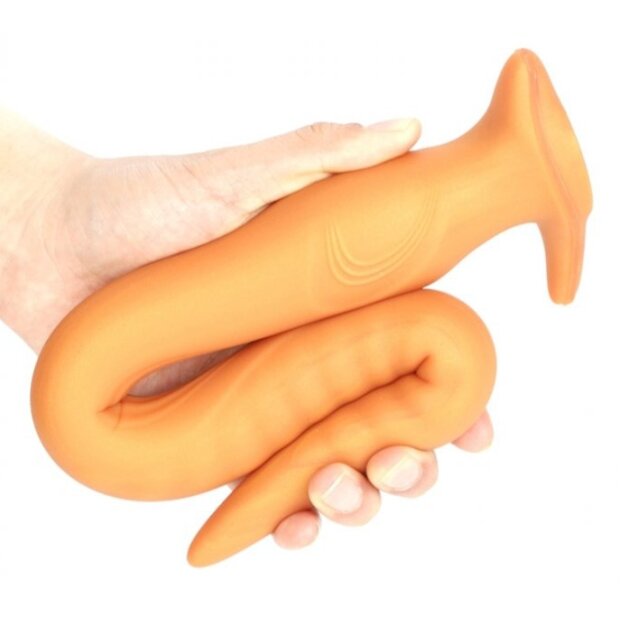 TheAssGasm Long Eel Plug Analplug Orange ⌀ 2,8 cm