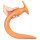 TheAssGasm Long Eel Plug Large Analplug Orange ⌀ 6 cm