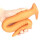 TheAssGasm Long Eel Plug Large Analplug Orange ⌀ 6 cm