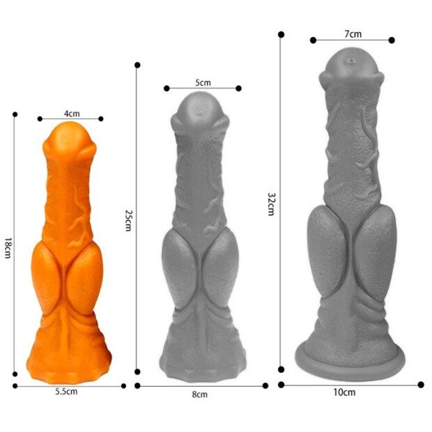 TheAssGasm Canis S Dildo Gold 15 cm