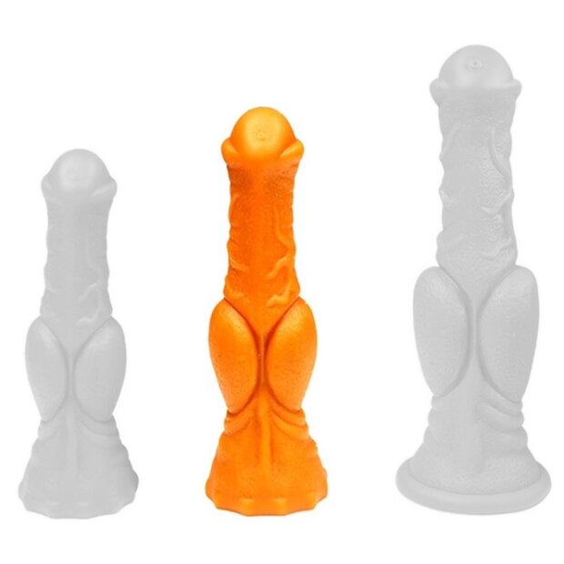 TheAssGasm Canis Medium Dildo Gold 25 cm