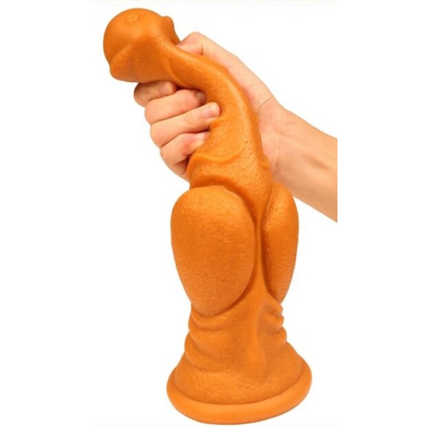 TheAssGasm Canis Medium Dildo Gold 25 cm