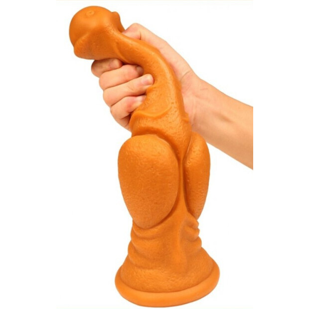 TheAssGasm Canis Large Dildo Gold 28 cm