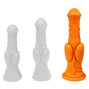 TheAssGasm Canis Large Dildo Gold 28 cm