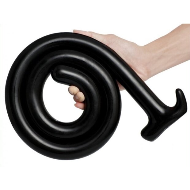 Mega Snake Long Dildo 100 x 3cm Black