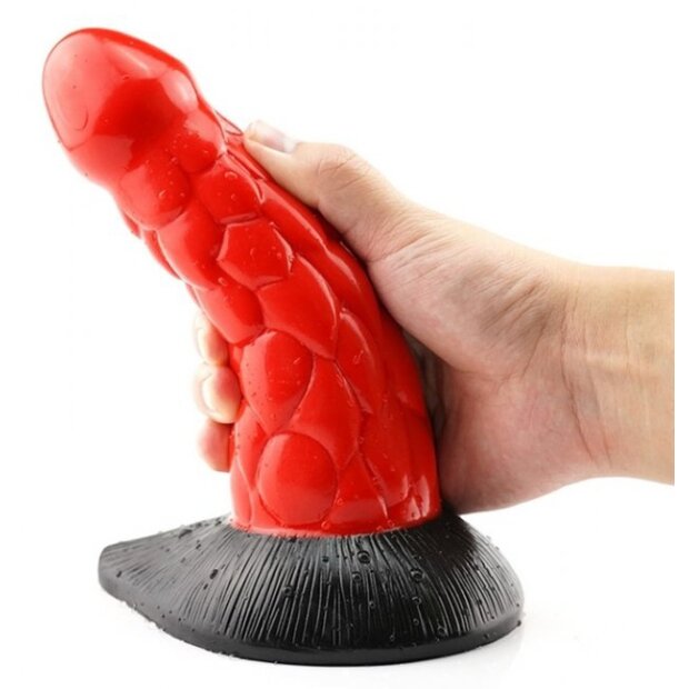 MONSTERED Monster Scales Dildo Rot 16 cm
