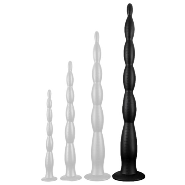 DarkSil Scale Beads XL Analdildo Schwarz 60 cm ⌀ 6 cm