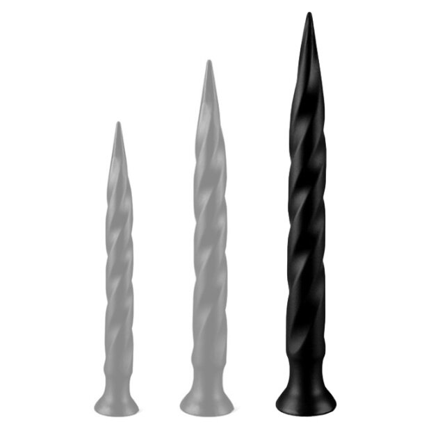 Long Tail Dildo L 50 x 5cm Black