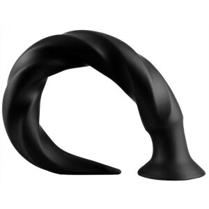 Long Tail Dildo L 50 x 5cm Black
