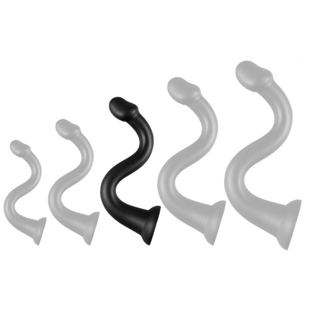 DarkSil Whale L Analdildo Schwarz 42 cm ⌀ 6 cm