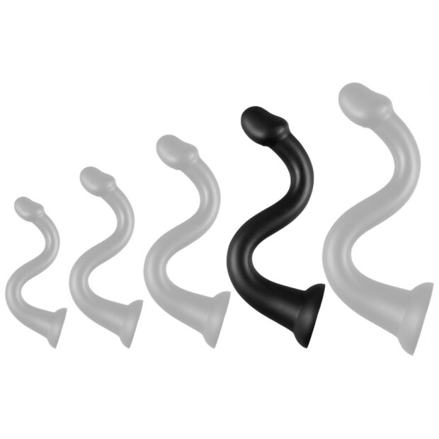 Long Dildo Whale XL 48 x 7cm - Tip 5.5cm Black