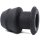 FUKR San Ano Tunnel Plug XL Analplug Schwarz ⌀ 8 cm