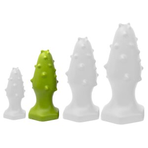 Silicone plug Monster Spike M 12 x 4,5cm Green