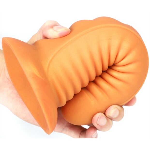 TheAssGasm Lepidop Medium Dildo Gold 20 cm ⌀ 7 cm