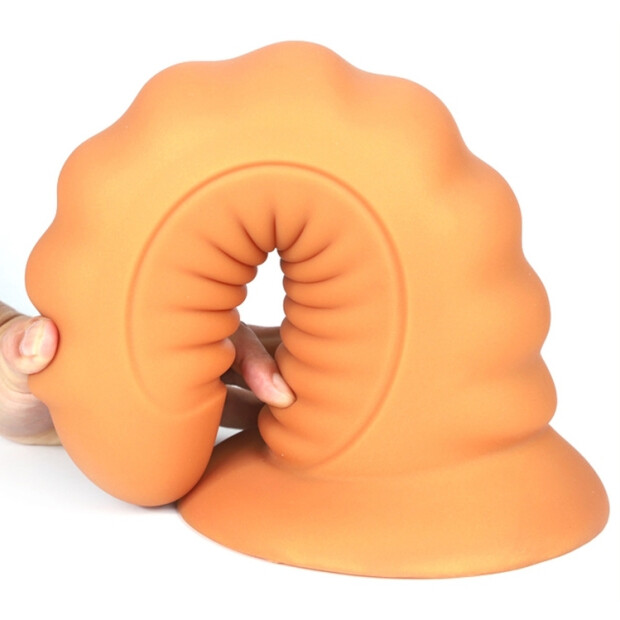 TheAssGasm Lepidop Medium Dildo Gold 20 cm ⌀ 7 cm