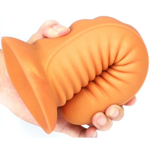 TheAssGasm Lepidop XXL Spezialdildo Gold 30 cm ⌀ 11 cm