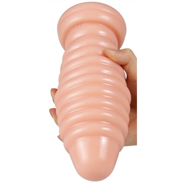 Generique Plug Screw Fuz Analplug Beige ⌀ 8 cm