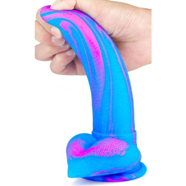 Dildo Banadick 15 x 4cm Blue-Pink