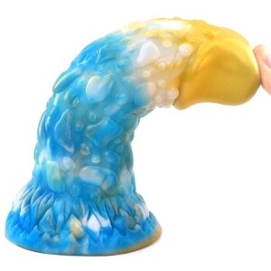 F*CK MY COLOR Toadyk Dildo Gold Blau 17 cm