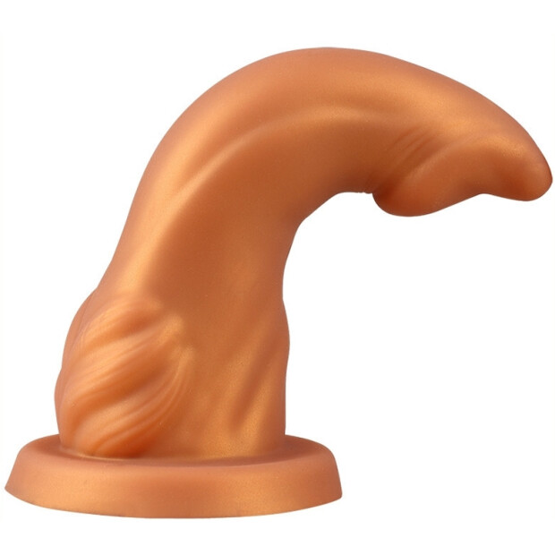 TheAssGasm Dolphin Dildo Gold 22 cm