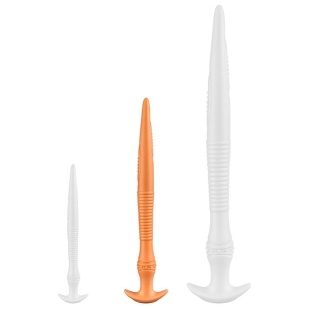 TheAssGasm Vikaelis Silicone Dildo M Analplug Orange ⌀ 4,5 cm