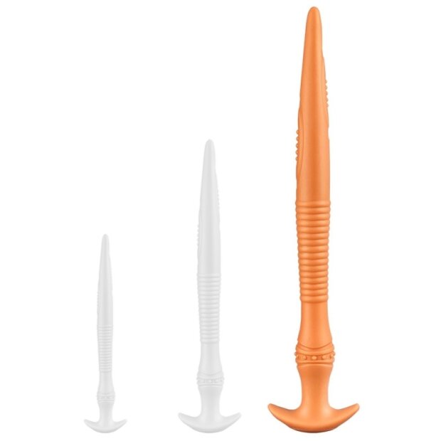 TheAssGasm Vikaelis Silicone Dildo Large Analplug Orange 55 cm ⌀ 5,5 cm