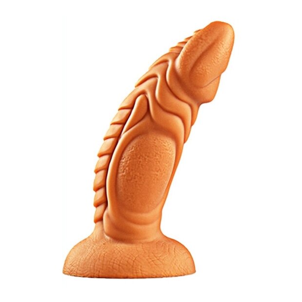 TheAssGasm Fishy Silicone Dildo Gold 18 cm ⌀ 5,5 cm